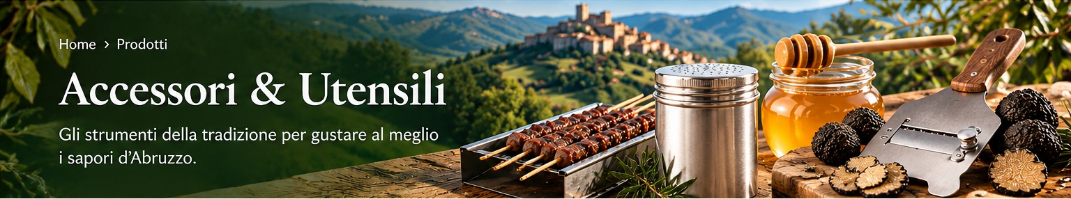 Accessori e Utensili, saliera, prendimiele, canaletta e affettatartufi